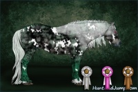 Horse Color:Watercolor White Spotted Silver Grullo Chinchilla Ice