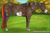 Horse Color:Painted Chestnut Ice Frame 