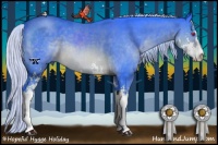 Horse Color:Watercolor Silver Brown Chinchilla Sabino 