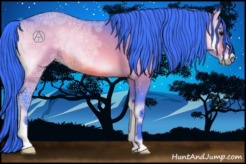 Horse Color:Watercolor Bay Ice Onyx 
