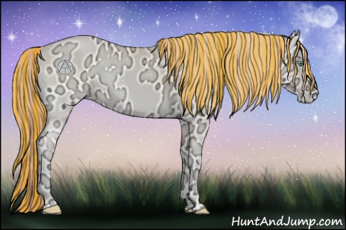 Horse Color:Painted Buckskin Ice Roan Pearl Onyx 