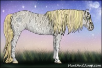 Horse Color:Painted Perlino Ice Onyx