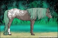 Horse Color:Painted Silver Black Ice