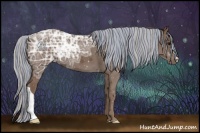 Horse Color:Painted Silver Black Ice 