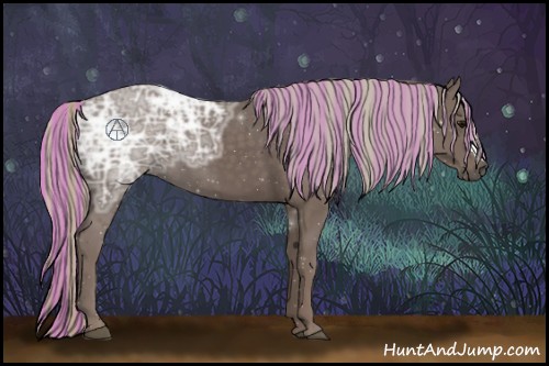 Horse Color:Painted Silver Black Ice 