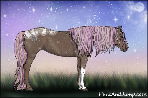 Horse Color:Painted Silver Black Ice 