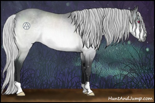 Horse Color:Silver Brown Chinchilla Rabicano 