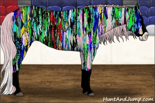 Horse Color:Watercolor Silver Grullo Ice Splash Rabicano