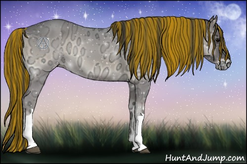 Horse Color:Painted Smoky Blue Onyx Ice 