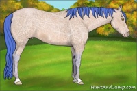 Horse Color:Watercolor Amber Champagne Ice Roan