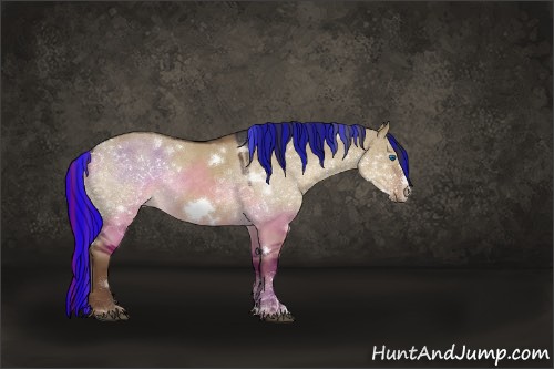 Horse Color:Painted White Spotted Liver Red Dun Frame Rabicano 