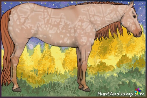 Horse Color:Watercolor Red Dun Ice