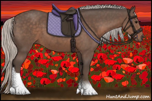 Horse Color:Silver Black 