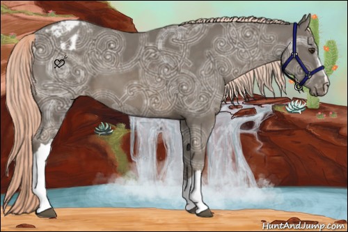 Horse Color:Chocolate Palomino Ice Varnish