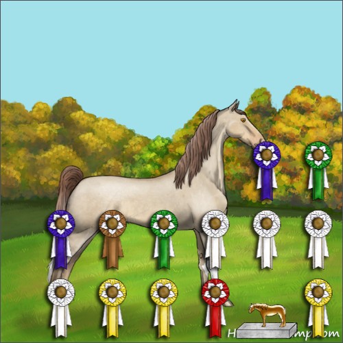 Horse Color:Sable Champagne Dun Varnish 