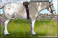 Horse Color:White Spotted Silver Smoky Blue Onyx Ice Blanket 