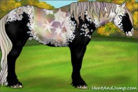 Horse Color:Nacre White Spotted Silver Blue Onyx Ice