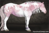 Horse Color:Watercolor Silver Brown Roan Dun Tobiano Varnish