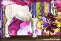 Horse Color:Gray Painted Silver Bay Ice Dun Tobiano 