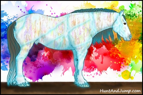 Horse Color:Thunderstruck Buckskin Ice Sabino Splash 