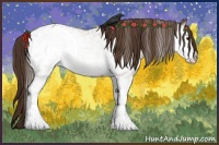 Horse Color:White Spotted Classic Champagne Varnish 