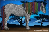 Horse Color:Painted Black Ice