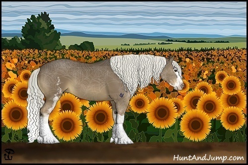 Horse Color:White Spotted Liver Chestnut Splash 