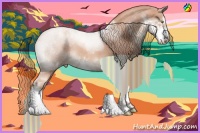 Horse Color:Painted Gold Champagne Sabino Splash Appaloosa