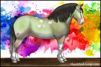 Horse Color:Sable Champagne Onyx Sabino Splash 