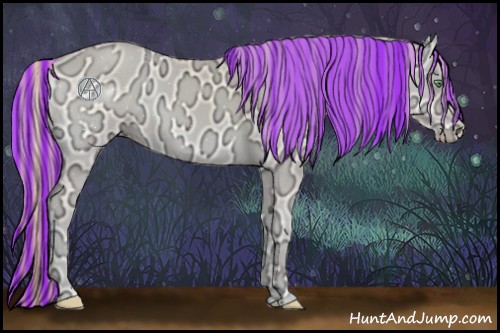Horse Color:Painted Perlino Ice Onyx 