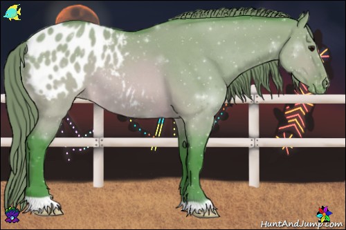 Horse Color:Watercolor Brown Roan Dun Appaloosa 