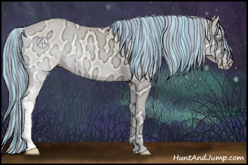 Horse Color:Painted Perlino Ice Onyx 