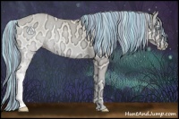 Horse Color:Painted Perlino Ice Onyx 