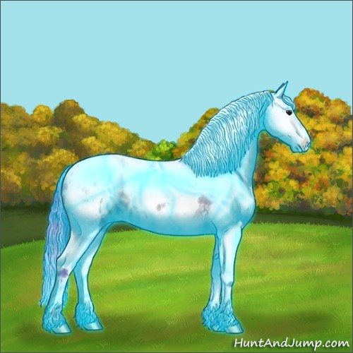 Horse Color:Thunderstruck Watercolor Bay Splash Tobiano Appaloosa 