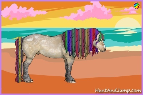 Horse Color:Painted Brown Ice Dun