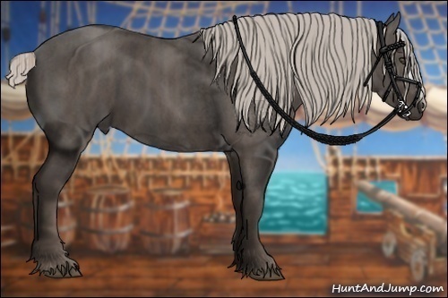 Horse Color:Silver Black  Brindle