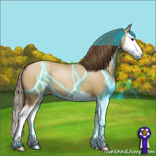 Horse Color:Thunderstruck Grullo Pearl Sabino Splash 