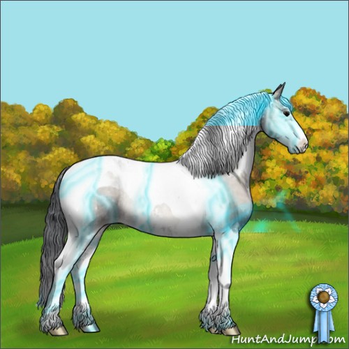 Horse Color:Thunderstruck Blue Onyx Sabino Tobiano 