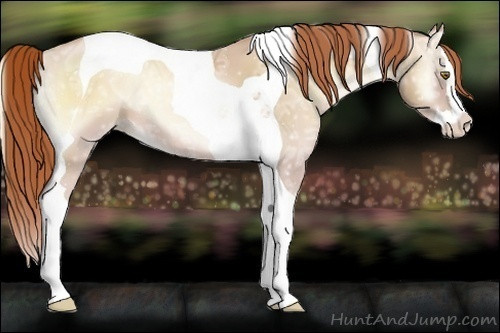 Horse Color:Smoky Blue Onyx Ice Pearl Splash Tobiano 