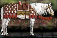 Horse Color:White Spotted Chocolate Palomino Ice Varnish and White Spotted Chocolate Palomino Ice Pearl Blanket