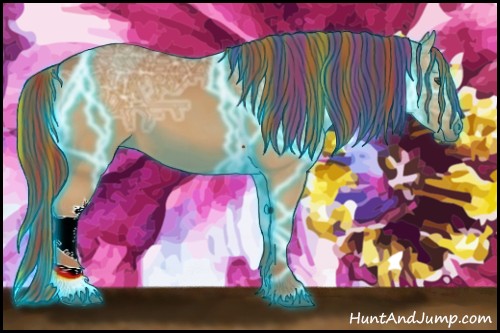 Horse Color:Painted Thunderstruck Chestnut Ice 