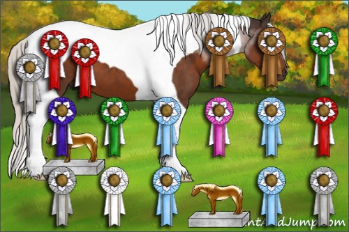 Horse Color:Silver Brown Tobiano 