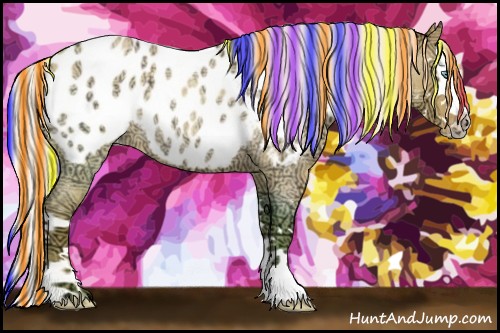 Horse Color:Painted Silver Sable Champagne Ice Roan Dun Splash Appaloosa Rabicano 