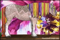 Horse Color:Painted Liver Chestnut Ice Tobiano Rabicano