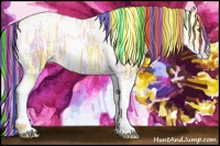 Horse Color:Painted Gold Champagne Ice Tobiano 