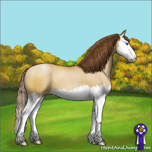 Horse Color:Brown Pearl Dun Sabino Splash 