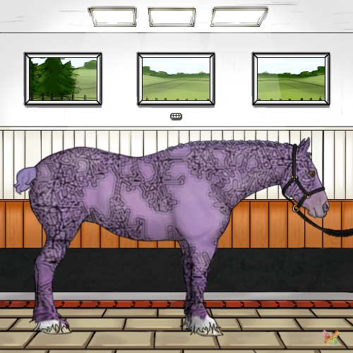 Horse Color:Watercolor Classic Champagne Ice Dun 