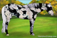 Horse Color:Watercolor Silver Brown Chinchilla Ice Sabino