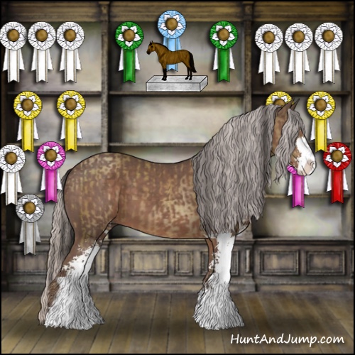 Horse Color:Classic Champagne Sabino  and Silver Black Sabino 