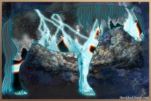 Horse Color:Thunderstruck Black Ice Splash